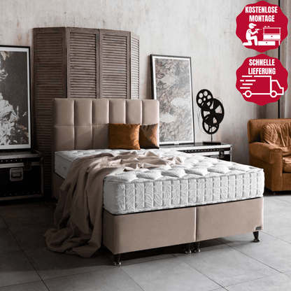 Bambi Bett Set Golden Prime Boxspringbett Hygienematratze - Ezmann.de