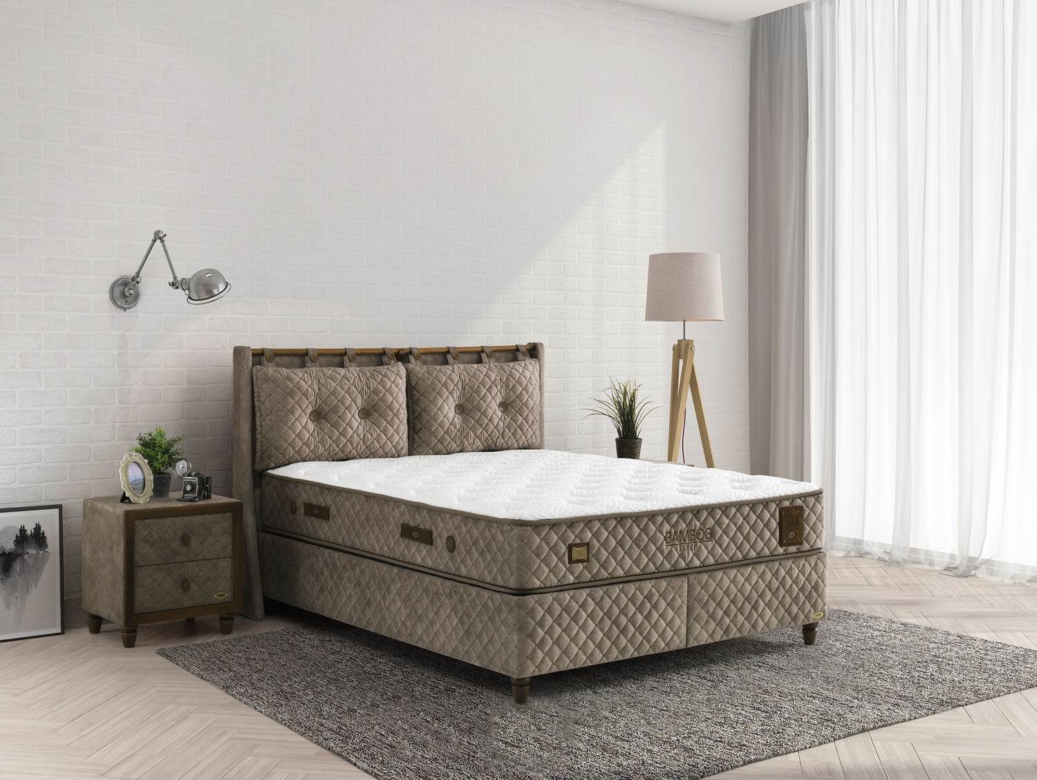 Bambi Bett Set Bambo Sleep Boxspringbett Hygienematratze - Ezmann.de