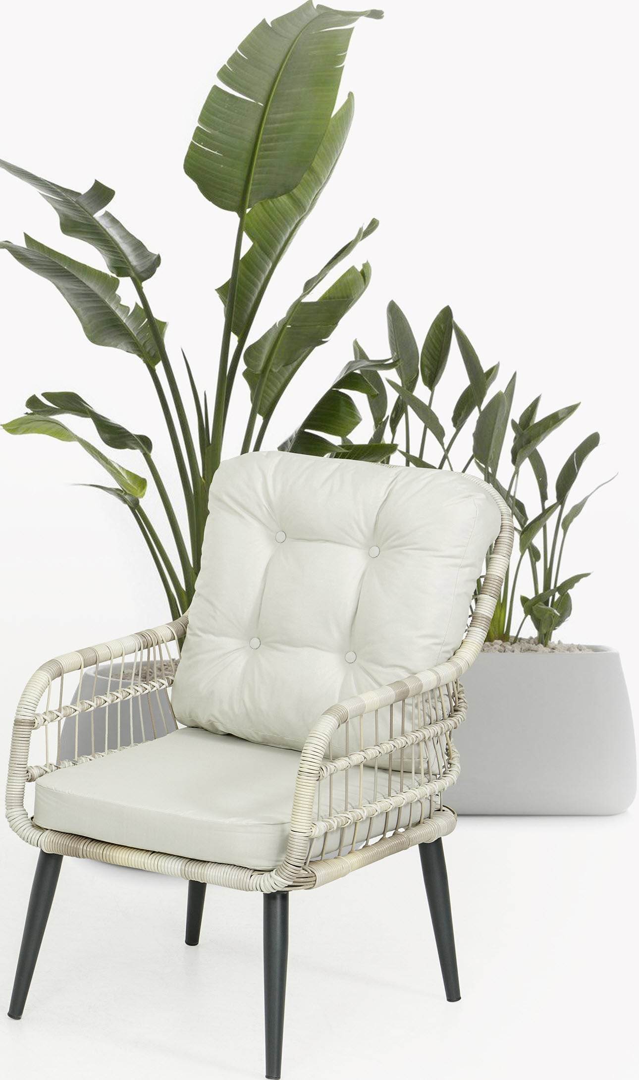 Gartenmöbelset Tisch und Stuhl Balkon Loungeset - PISA - Ezmann.de